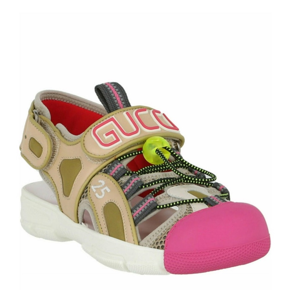 Gucci rubber and leather Sandals - Picture 4 of 7